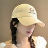 Baseball Cap With Embroidered Letters And Sun Protection For Casual Summer Wear
