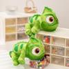 Trendy One-Shoulder Lizard Plush Toy Matching Party Outfit