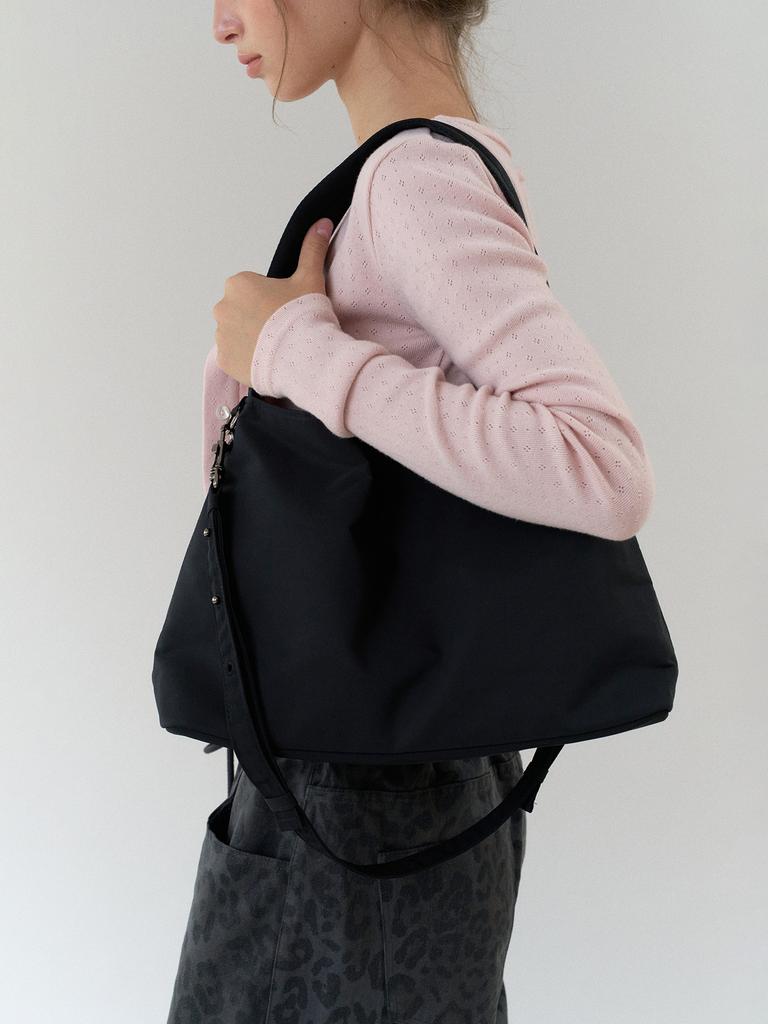 Hetherment Two-Way Nylon City Bag (Black)