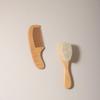 2pcs Comb and Brush Set Baby Care Beech Wood Brush and Comb Gift Set TG183
