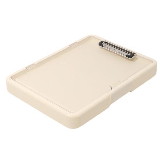 Multi-Function Exam Folder with Clip A4 Document Organizer Transparent Waterproof Writing Board Portable File Folder