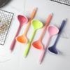 Ensemble de cuillères à soupe colorées à long manche en silicone, antiadhésives, grandes cuillères alimentaires, louche, ustensiles de cuisine certifiés FDA, 1 pièce