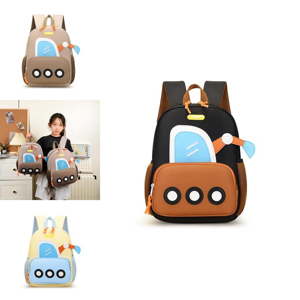 Kids Construction Vehicle Book Bag With Padded Shoulder Straps For Preschool Travel And Learning