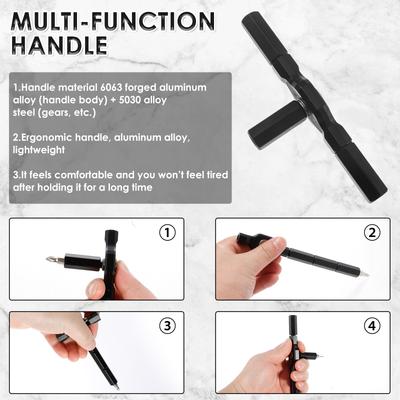 24 In 1 Ratchet Screwdriver Set High Hardness Magnetic Precision Ratcheting Screwdriver Set Efficient Repair for Electronics