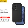 Phone Case for Huawei P50 Pro, with Liquid Silicone, Full Lens Protection, Shockproof, Ultra-Thin Soft Elegant BlackUpgraded Silicone