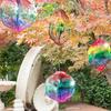 Colorful Hexagon 3D Bird Repelling Wind Chimes Rotating Wind Turn Bird Blinders For Garden Windows Orchards Barns Crops Boats