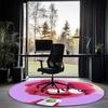 Jelly Jamm Printed Round Rug Carpet Chair Rug Area Rug Entryway Doormats,for Office Chair Living Room Bedroom Kitchen Room.