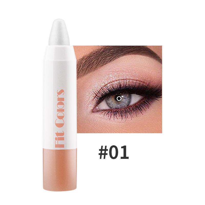 Pearl Light Lidschattenstift Single Mouth Flash Lip Eye Dual-Use-Make-up-Stift
