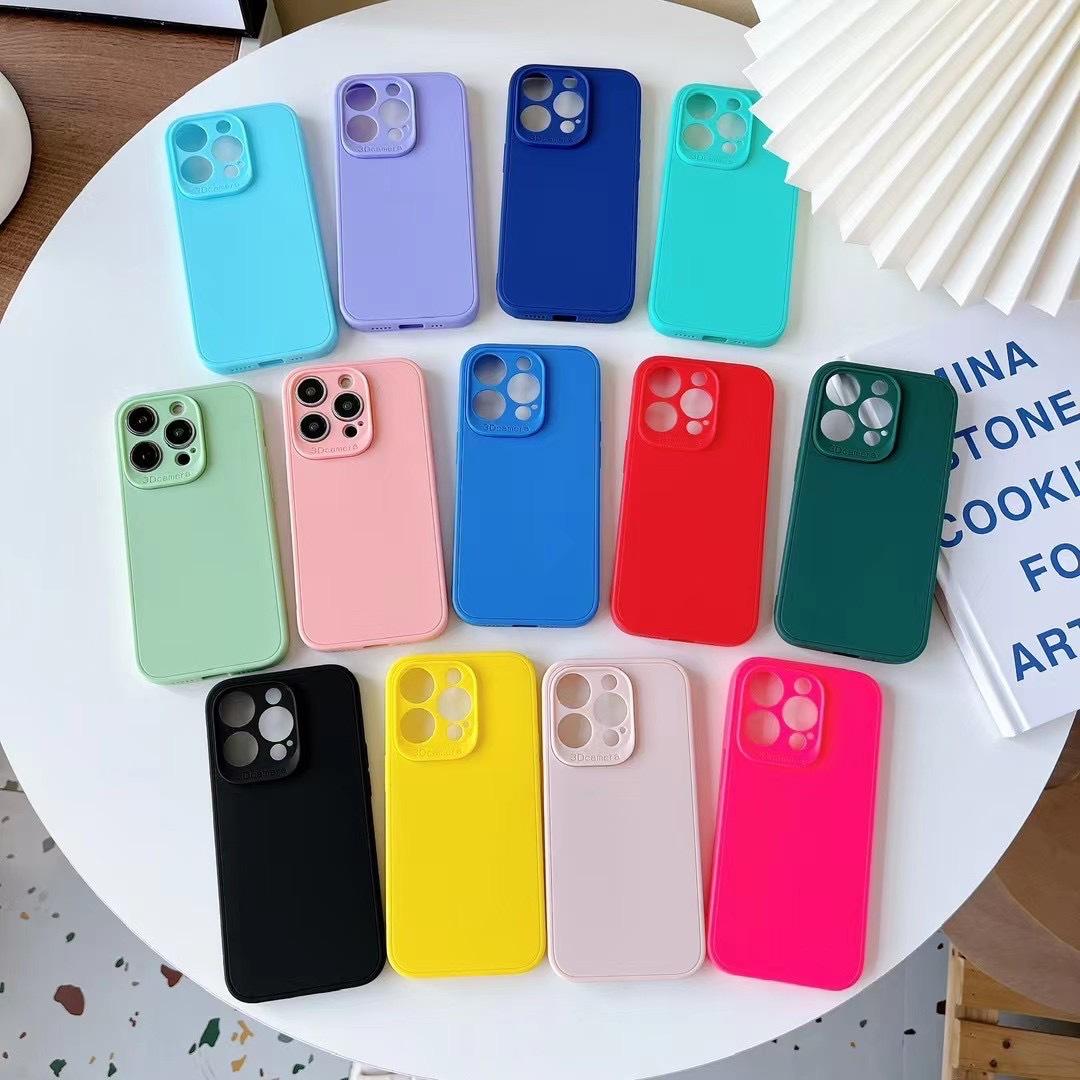 

Applicable To IPhone16Pro Frosted Silicone Tpu Fine Hole Apple 15 Full-package Anti-fall Soft Protection Case IP 16 PLUS Large Hole/Fine Hole