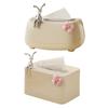 Napkin Dispenser Tissue Organizer with Spring Elegant Paper Towel Storage Box