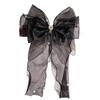 2023 Black Mesh Bow Hair Clip - Elegant Back-of-Head Ribbon Hairpin for Princess Styles