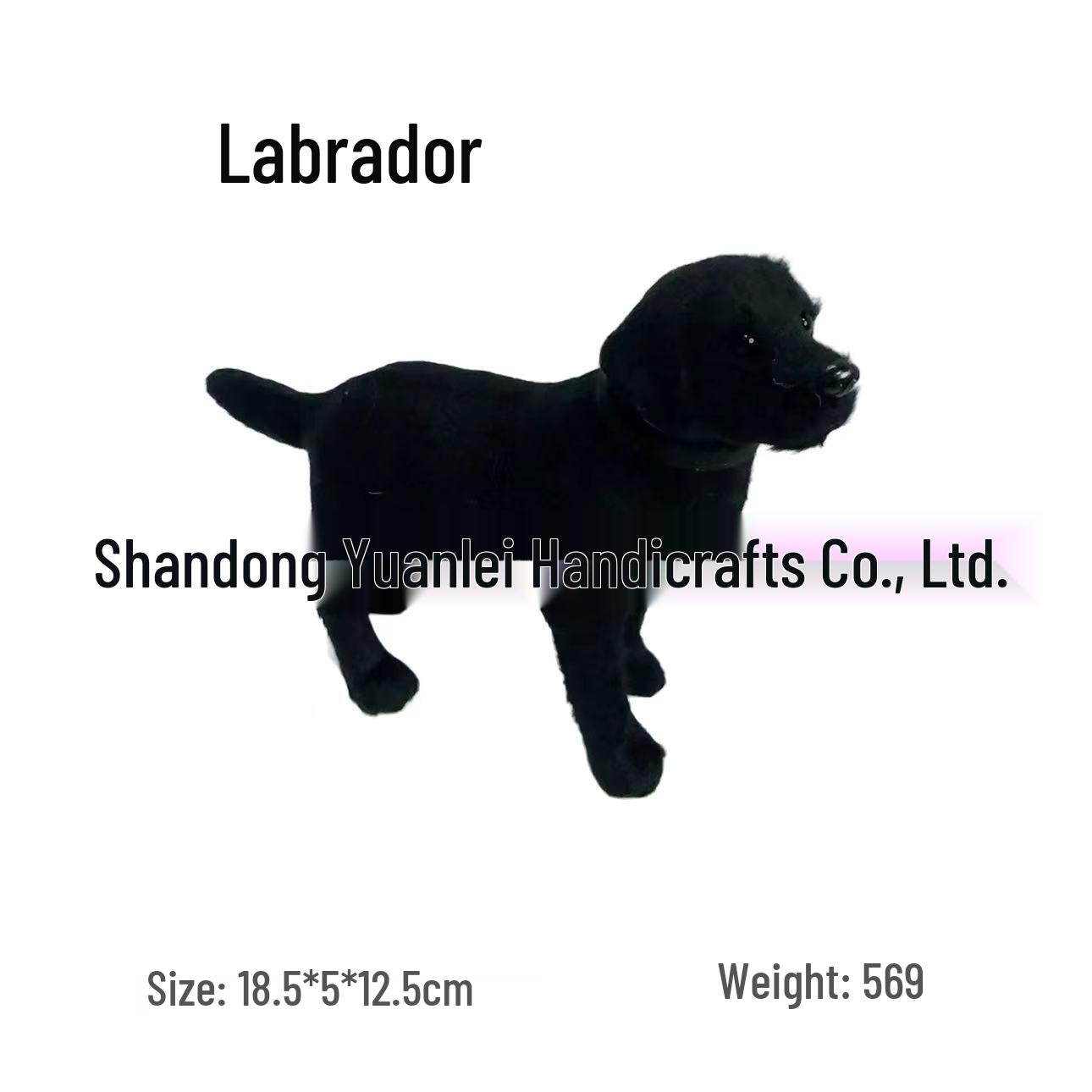 

Модель собаки черного лабрадора - Креативное украшение для дома и подарок на день рождения