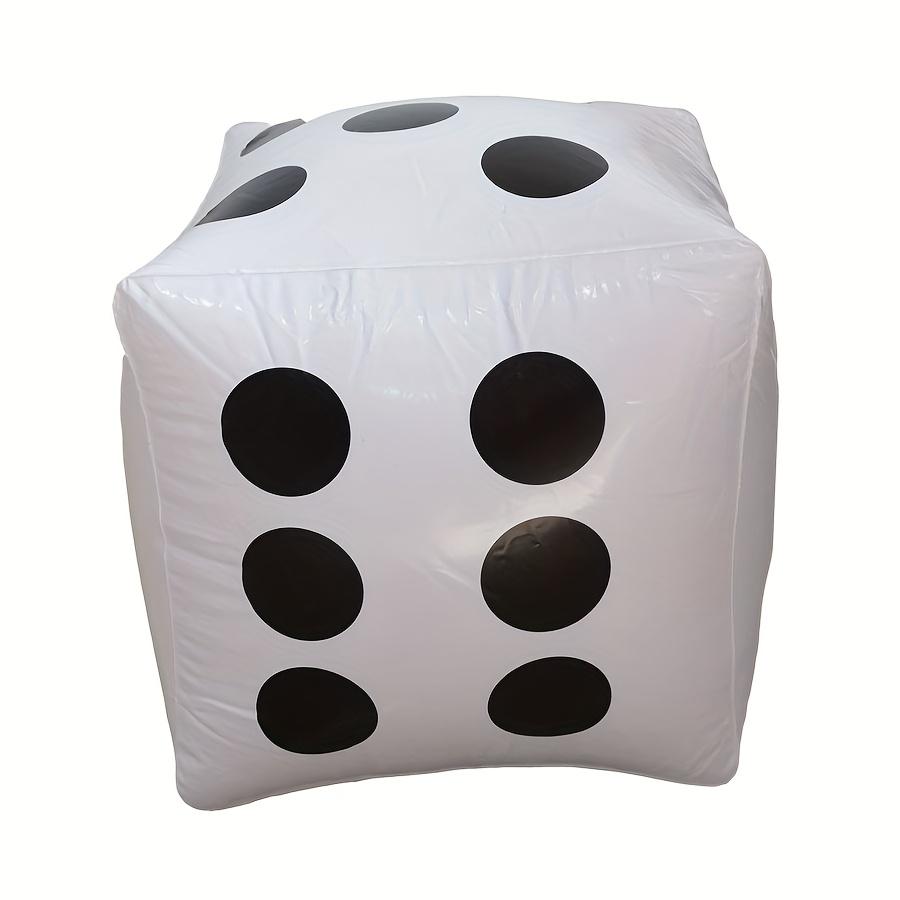 30cm Giant Inflatable Dice Lightweight Pool Party Games Outdoor Activities Fun Summer Beach Water Play Durable Cube JXB