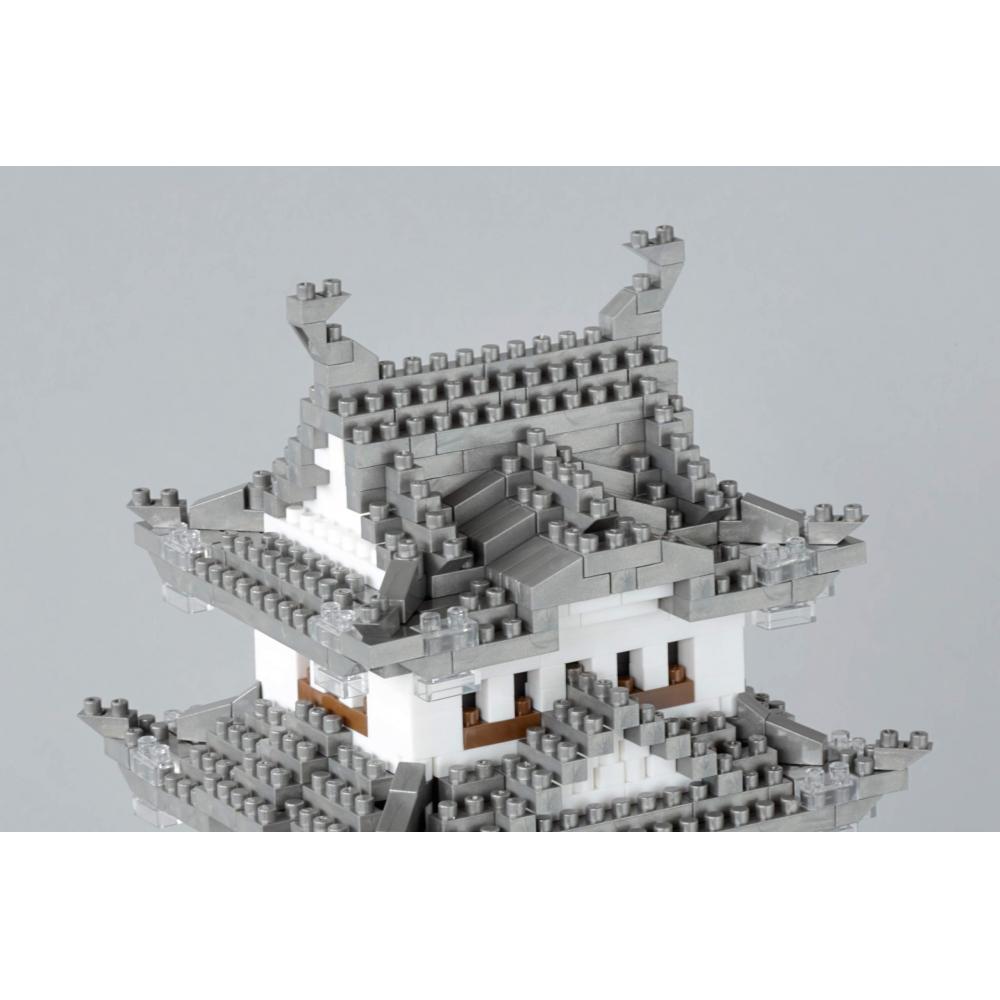 Kawada Nanoblock Hrad Himeji Special Deluxe Edition Metallic Silver ver. NB-042A