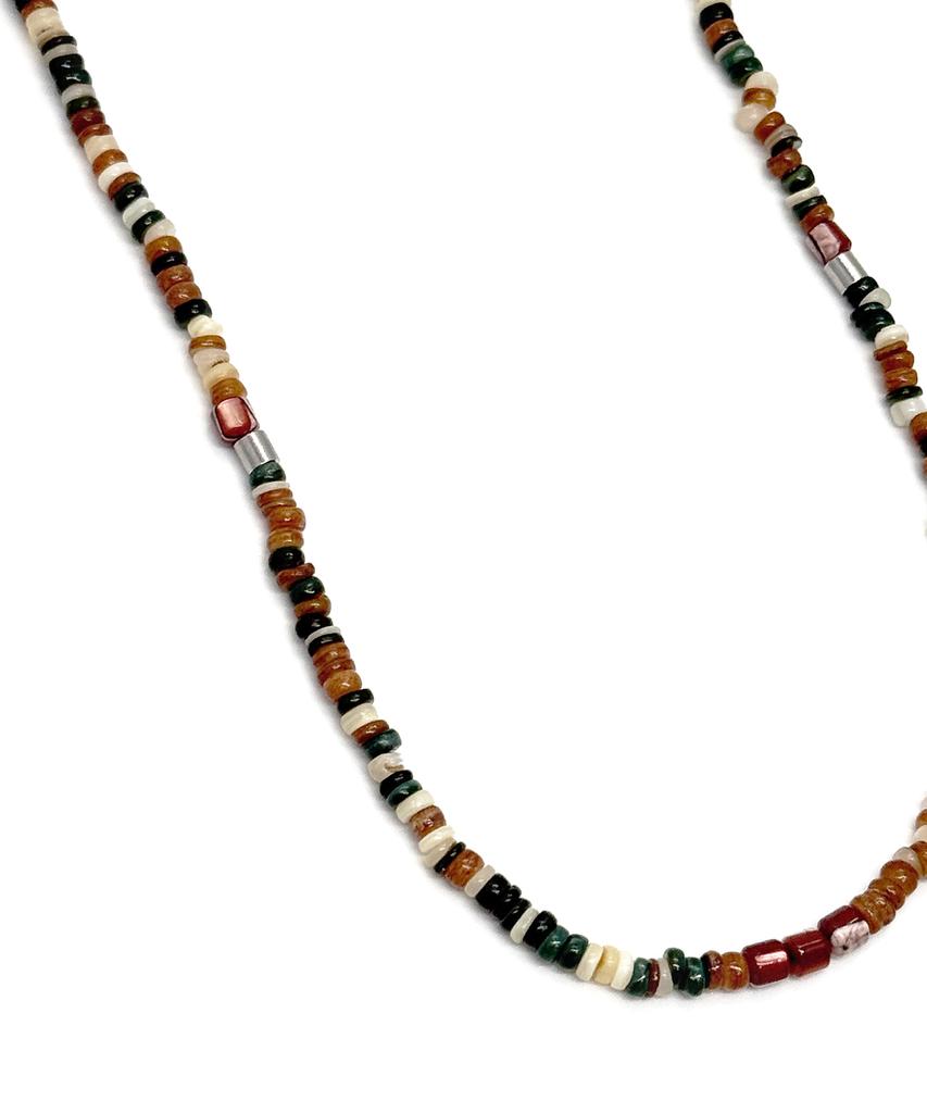 Monoflux Clay Mix Necklace_Khaki Mix