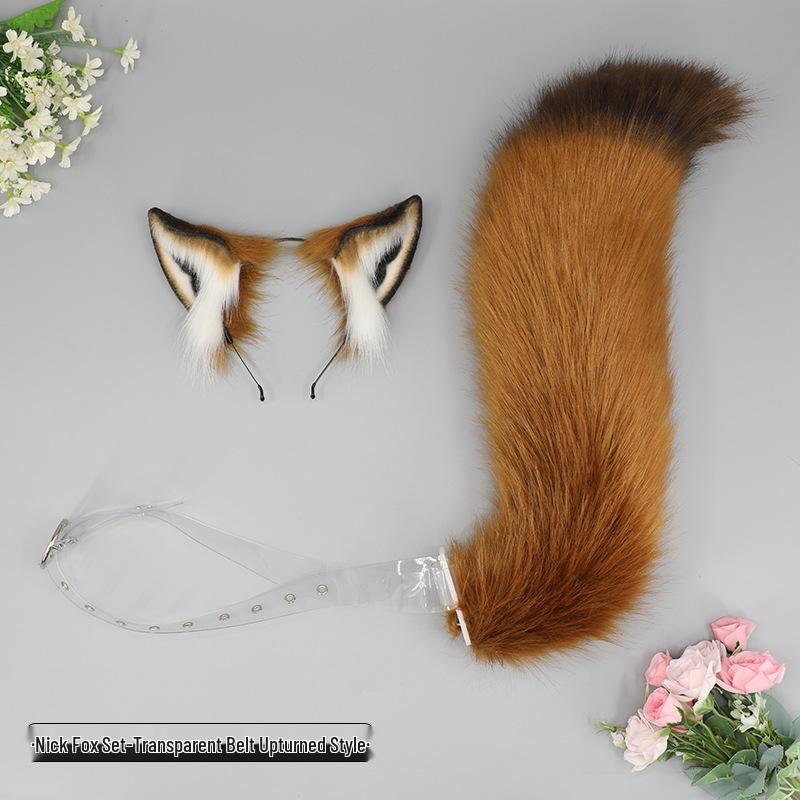 Plush Fox Ear Headband - Cute Cosplay Animal Hair Accessory