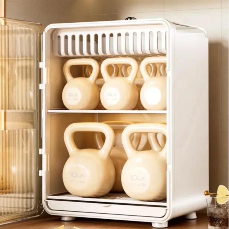 Item Storage Magnetic Tabletop Cup Storage Rack Dustproof Tea Set Organizer Coffee Drain Storage Box Durable and Stylish Design