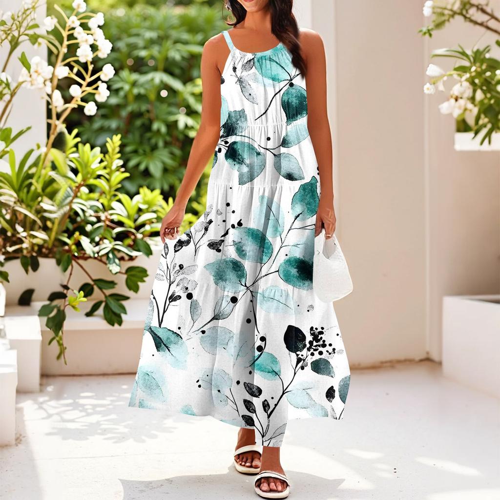 Women's Summer Casual Fashion Suspender Sleeveless Dress