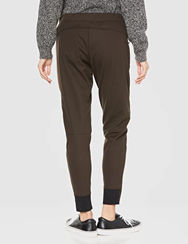 Kapelmuur Women's Windproof Stretch Pants, Dark Brown (No Pads)