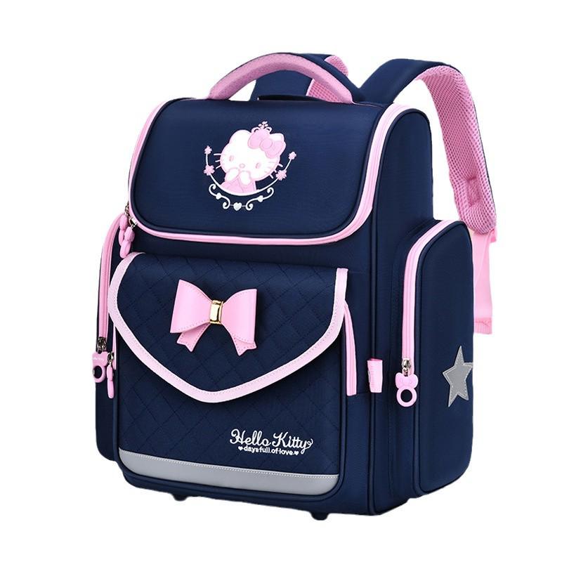 Hello Kitty Rucksack: Leicht, Großes Fassungsvermögen, Lastreduzierend, Rückenschonend für Mädchen der 1. bis 6. Klasse