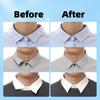 200 Pcs(100Pairs) Autocollants de Style de Col de Chemise Support de Col Bâtonnets de Col Façonneur de Col Fixe pour T-Shirt Patchs Adhésifs Invisibles Fixation Transparent