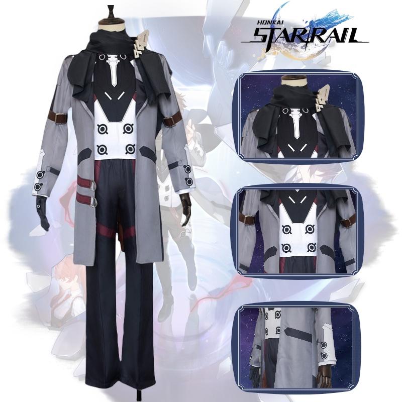 Honkai Rail Star Welt Yang Cosplay Costume Halloween Party Outfit Fans Gift Men