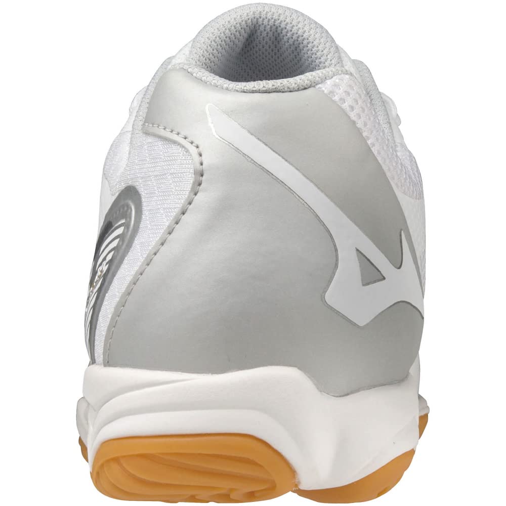 Volleyball Shoes MIZUNO FLY Club Activities Indoor Wide Lightweight Indoor Cm 2E [Mizuno] White/Silver/Gold 26.0