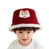 Children's Winter Fisherman Hat: Festive Plush Bucket for New Year and Christmas