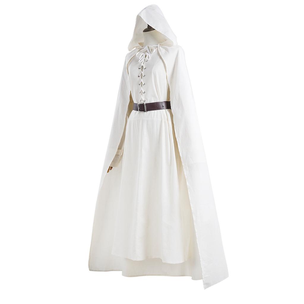 Gandalf cos suit white wizard run lord of the rings hobbit cosplay suit cape cape