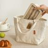 Canvas Lunch Bag Insulated Lunch Toted Bag Lunch Box Container Coolers Bag Reusable with Front Pockets for Women Men Gifts