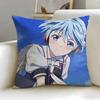 music anime Fuuka Cushion Cover Soft  EasyWash Pillow Case  Versatile for Couch Bed Travel and Office