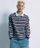 Fernob Striped Rugby T-Shirt Brown