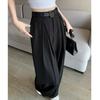 Women High Waist Pleated Wide Leg Suit Pants Draping Floor‑Length Casual Trousers Elegant Commuter Spring 2026 New Style