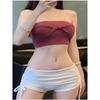 Yoga Workout Sexy European and American Sexy Drawstring Shorts Women's Summer High Waist Hip Lifting Peach Hip Hot Pants Sports Dance Tide