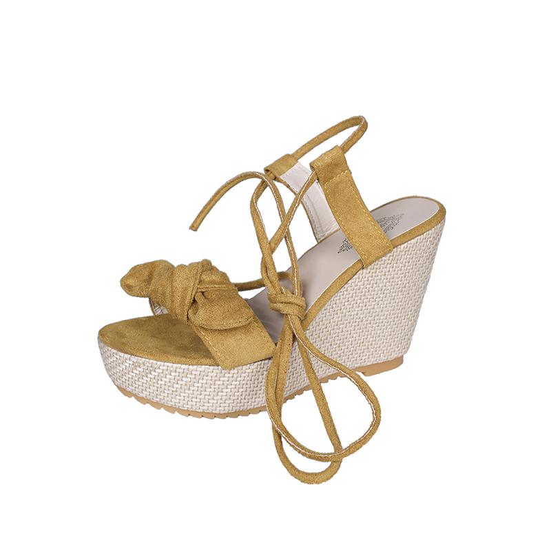 Fashionable Thick Sole Slope Heel Sandals 2024 Summer New Elegant and Versatile Sexy High Heel Shoes Comfortable Strap Sandals