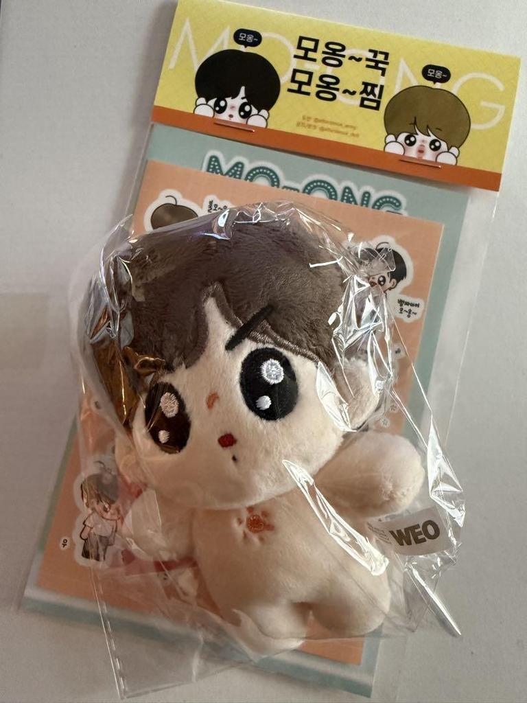 [USED] BTS Jungkook 10cm Plush Toy & Sticker
