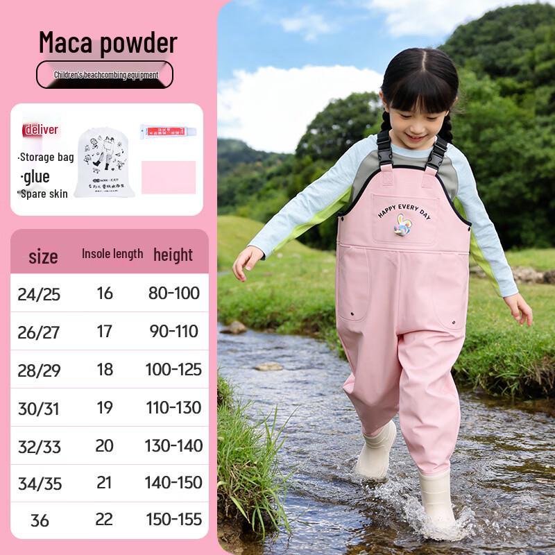 

Kids Waterproof Wading Overalls with Light-Up Boots 30/31 (19cm insole)