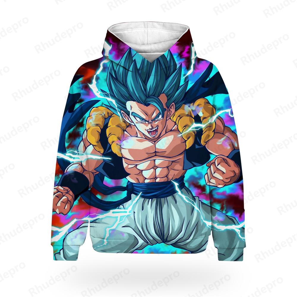 Boy Clothes Men Goku Harajuku Style Vegeta High Street Dragon Ball Couple Outfit Gym Hoodie Man Long Sleeve Tee Tops 2025