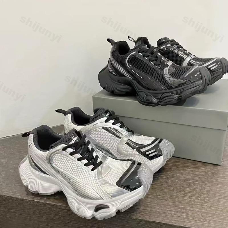 Fashion 2025 New Spring Men's Thick Bottom Height Increasing Mesh Breathable Sport Leisure Shoes Comfortable Lightweight chunky sneakers