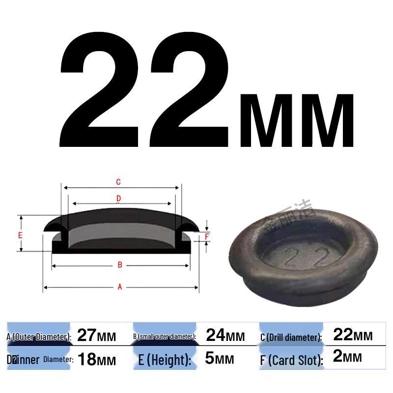 Waterproof Rubber Seal for Cable Outlets – Single-Sided Protection Ring, Hole Plug, and Cover for Electrical Cabinets