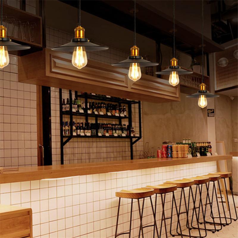 Lampadario A Sospensione Vintage, Decorazione Industriale, In Ferro, Paralume A Soffitto, E27, Per Sala Da Pranzo, Soggiorno, Cucina, Camera