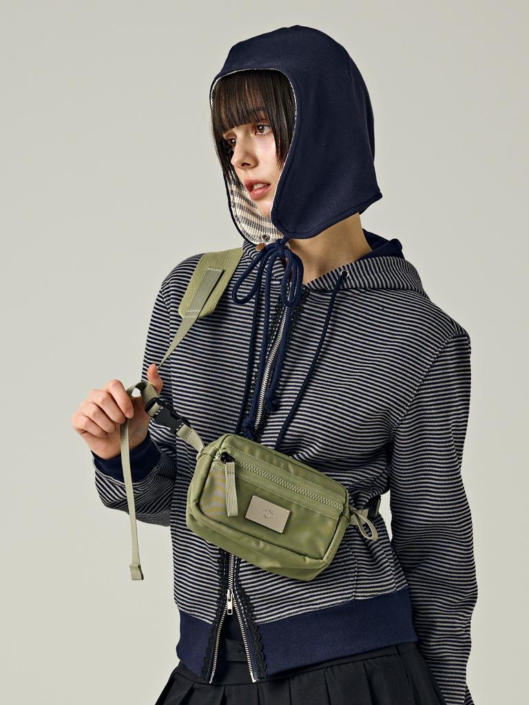 Salbol Symbol Nylon Shakosh Cross Bag [Khaki]