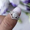 New Fashion Ring, Girl Marriage Proposal with Dazzling Ring V-shaped Wedding Accessories Gift Ring