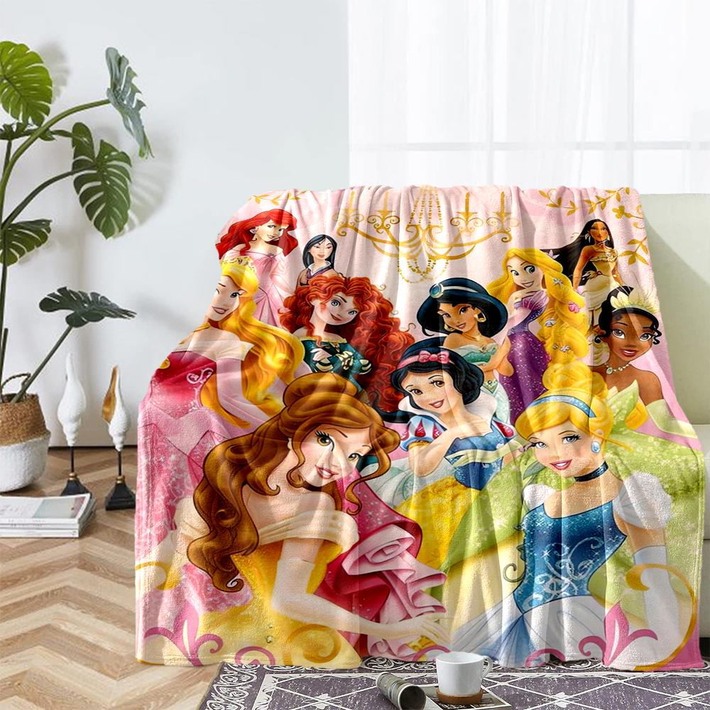 Princess Theme Printed Blanket - Perfect for Couch, Bed, Travel & Outdoor Use | Machine Washable, Cozy & Durable.