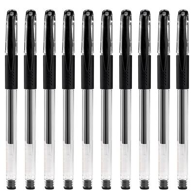 10Pcs Gel Ink Roller Ball Pen Set 0.5mm Fine Point Black Blue Red Office School Stationery Supplies for Students