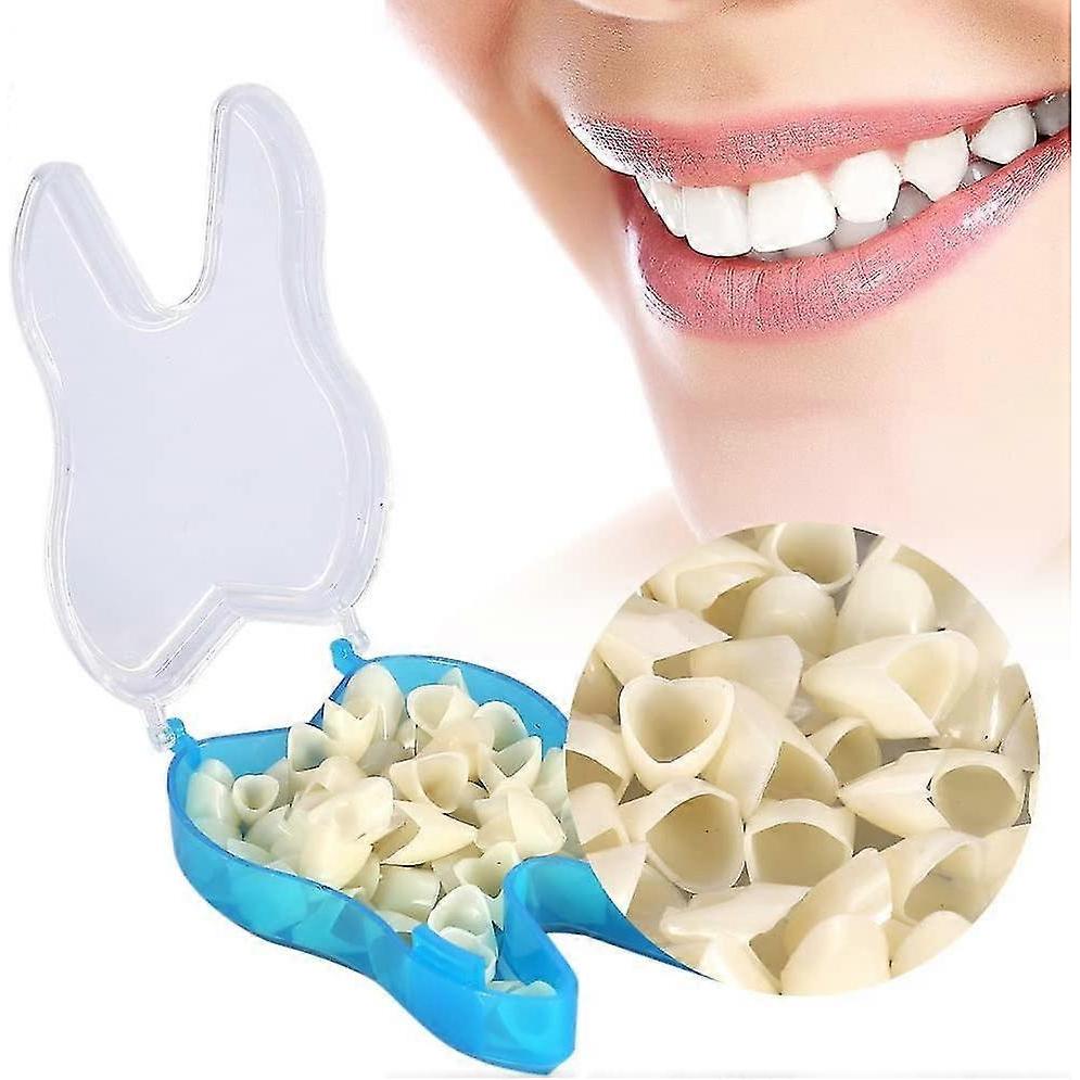 50pcs teeth crown, 2types temporary resistable crown of teeth with different sizes oral care anterior crown(front teeth)