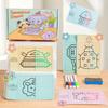 Symmetrical Drawing Training Book, Erasable Focus Control Art Toy, Educational Creative Playset with Markers and Eraser