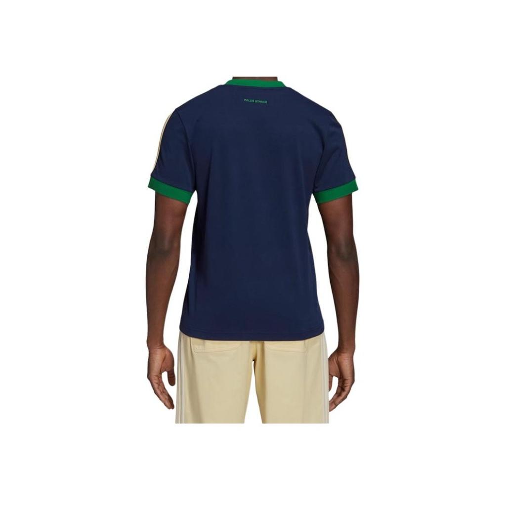 Adidas Originals Breathable Fashion Versatile Short Sleeve T-Shirt Men Tops Dark-Blue GU0755