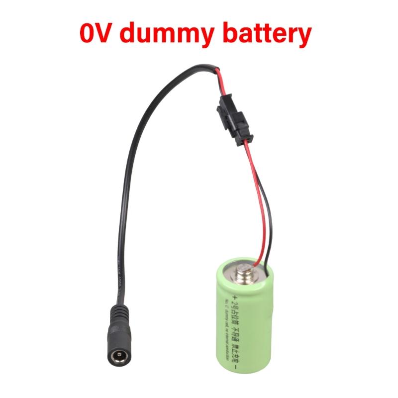 LR14 C Size 0V Dummy Battery Adapter Placehold Conductor DC5.5x2.1mm DC5.5x2.5 Input For Electronics Power Supply