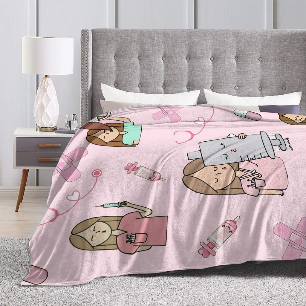 Super Warm Blanket Travel Office Medical Nurse Doctor Throw Blanket Flannel Bedspread For Bedroom Novelty Sofa Bed Cover